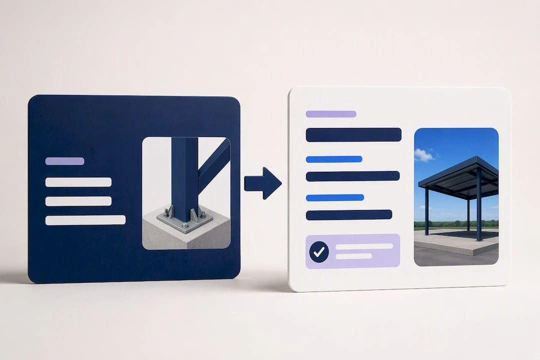 Feature-focused listing transformed into benefits
