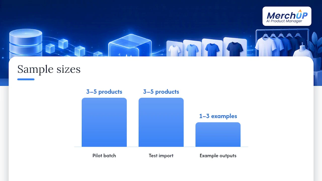 CSV import validation and review sequence