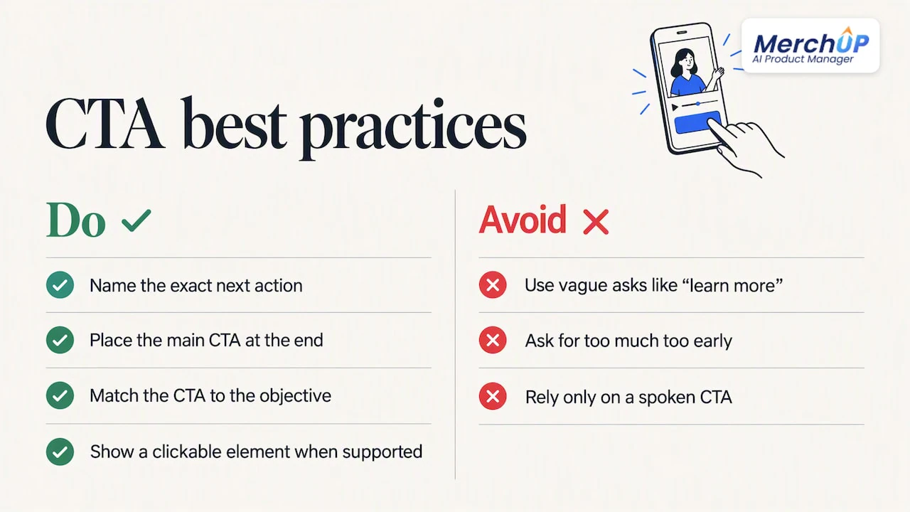 Strategies for including strong calls-to-action effectively — overview diagram