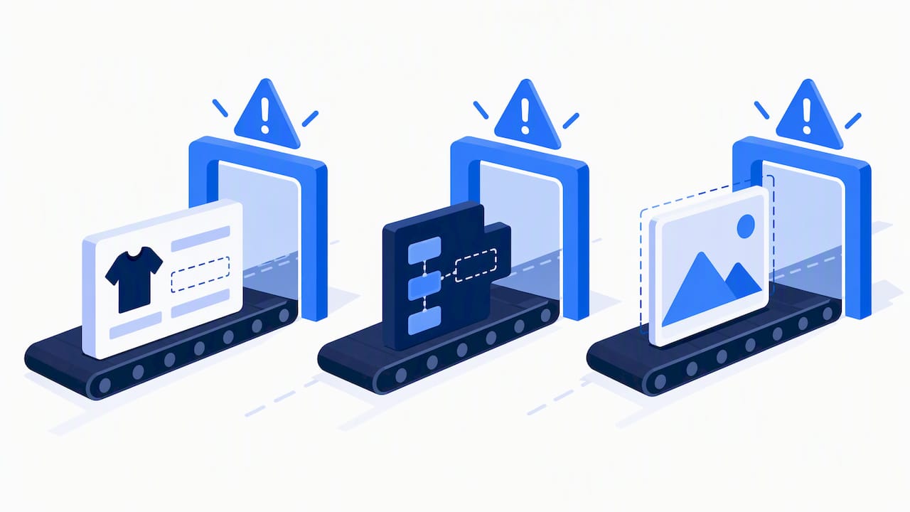 Three product data validation failure points