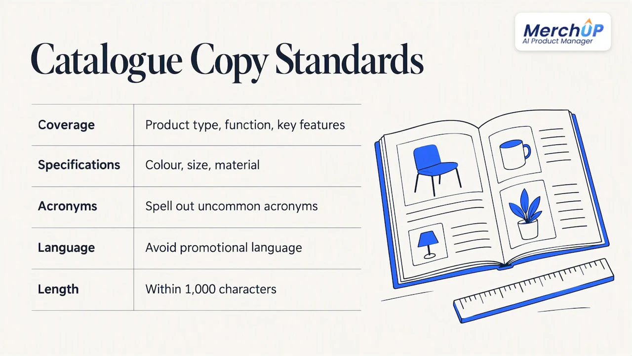 What product catalogue copy actually is — overview diagram